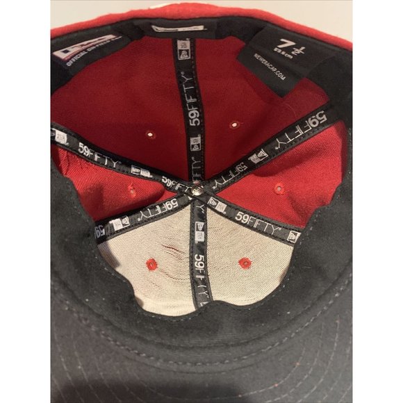 Arizona Diamondbacks MLB New Era 59FIFTY Size 7 1/2‎ Red Fitted Hat - Picture 6 of 12